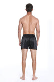 MEN 100% Mulberry Silk Boxer Shorts - Black