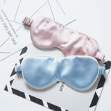 25 Momme Comfortable Silk Eye Mask 100% Silk - Light Blue