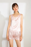 Womens 100% Mulberry Silk Shorts - Pink
