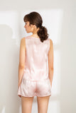 Womens 100% Mulberry Silk Shorts - Pink