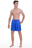 100% Mulberry Silk Boxer Shorts for Men - Royal Blue