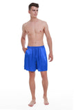100% Mulberry Silk Boxer Shorts for Men - Royal Blue