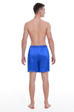 100% Mulberry Silk Boxer Shorts for Men - Royal Blue