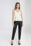100% Double Layer Mulberry Silk Cami Top with Gift Box- Ivory