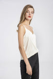 100% Double Layer Mulberry Silk Cami Top with Gift Box- Ivory