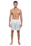 100% Mulberry Silk Boxer Shorts for Men - Grey