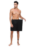 100% Mulberry Silk Boxer Shorts for Men - Black