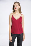 100% Premium Mulberry Silk Cami Top with Gift Box- Scarlett