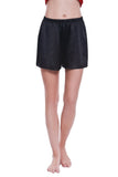 Women 100% Mulberry Silk Shorts/Boxers - Black