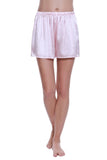 Womens 100% Mulberry Silk Shorts - Pink