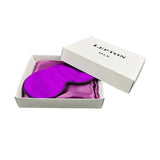 22mm 100% Both Side Mulberry Silk Envelop Pillowcase and Eye Mask with Gift Box (Violet) - Queen Size