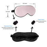 19mm 100% Both Side Mulberry Silk Envelop Pillowcase and Eye Mask with Gift Box (Pink) - Queen Size