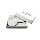 19mm 100% Both Side Mulberry Silk Envelop Pillowcase and Eye Mask with Gift Box (Grey) - Queen Size