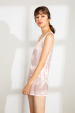100% Mulberry Silk Tank (Tank only, Shorts not included) - Pink