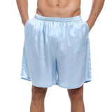 100% Mulberry Silk Boxer Shorts for Men - Royal Blue