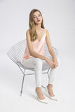 100% Double Layer Mulberry Silk Cami Top with Gift Box- Pink